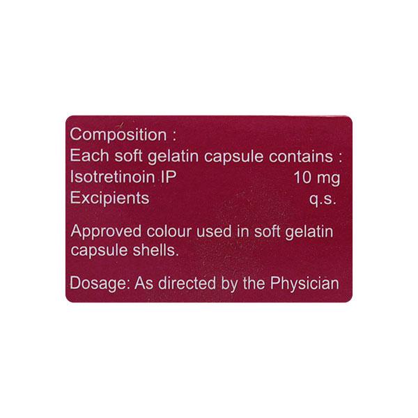 Pinoin 10mg Capsule 10'S - Acne-Acn