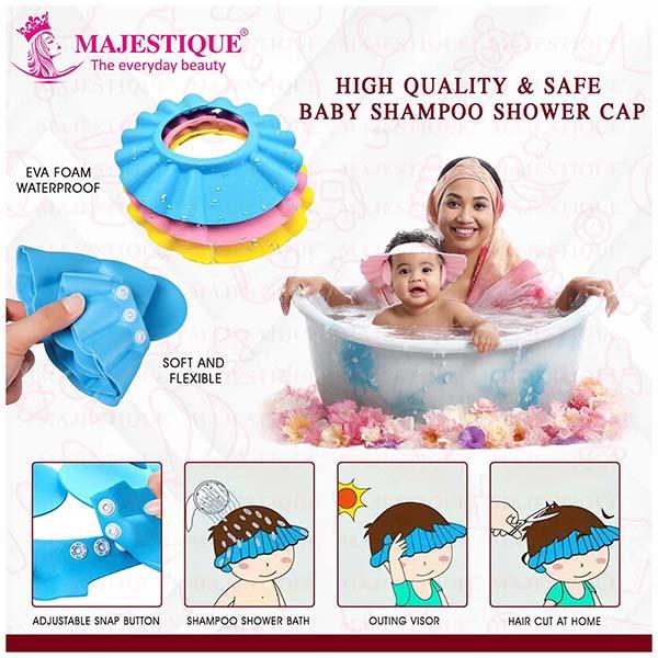 Majestique Baby Shower Cap with Baby Grooming and Care Kit, Baby Bath Accessories - 4Pcs/Multicolor 1's - Baby Grooming