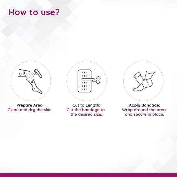 Flamingo Flamiplast Elastic Adhesive Bandage (OC - 2068) (10 cm x 1 mtr) - Bandages