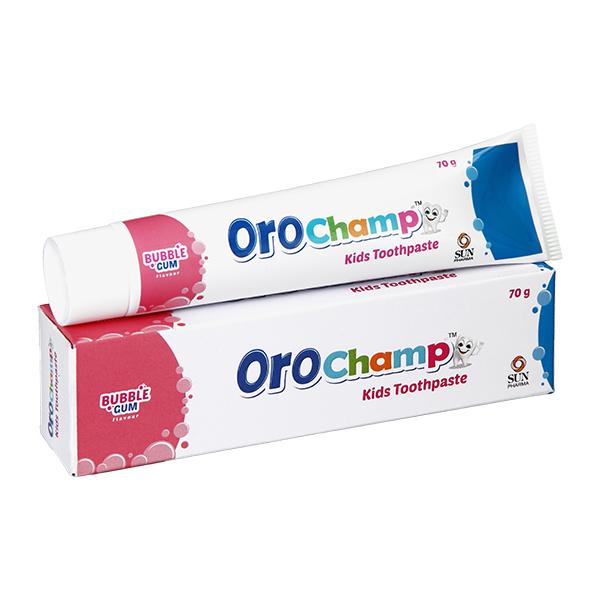 Netmeds | OROCHAMP BUBBLEGUM FLAVOUR KIDS Tooth Paste 70g