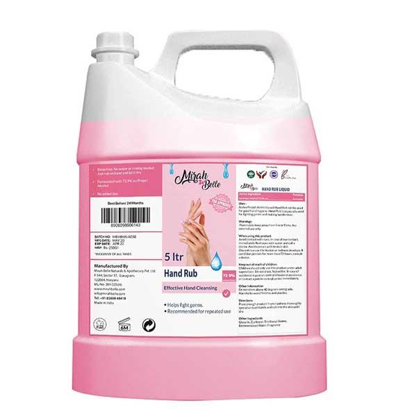 Mirah Belle Hand Rub Sanitizer 5000 ml - Hand Sanitizer