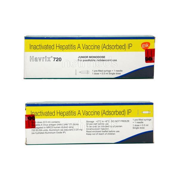 Netmeds | Havrix 720 Paediatric Injection 0.5ml