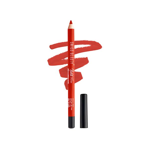 Netmeds | Swiss Beauty Bold Matt Lip Liner Shade-Orange Red 1.6 gm