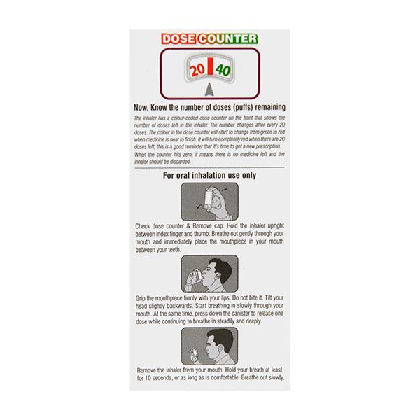 ODIHALE G 100 WITH DOSE COUNTER Inhaler 120md - Asthma/COPD-Ast