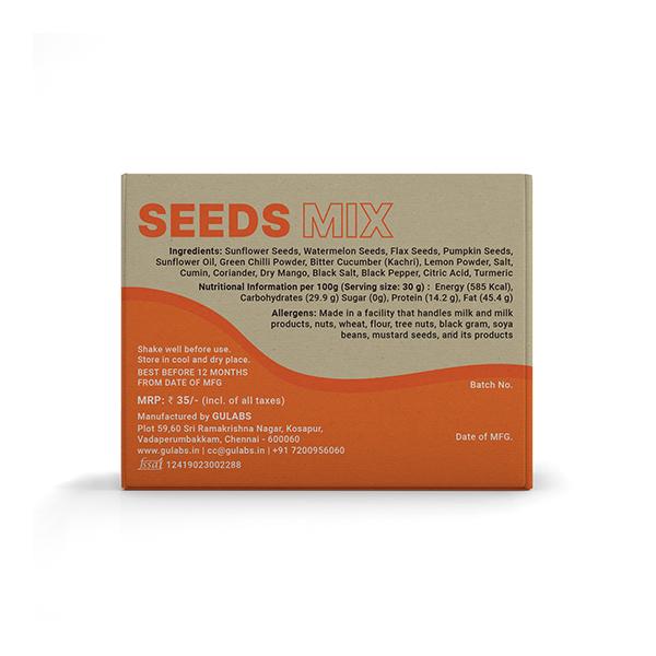 Gulabs Seeds Mix (Pack of 2 x 30 gm) - Nutritional Bars