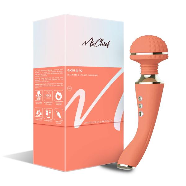 Netmeds | MsChief Adagio Vibrator - Peach 1's