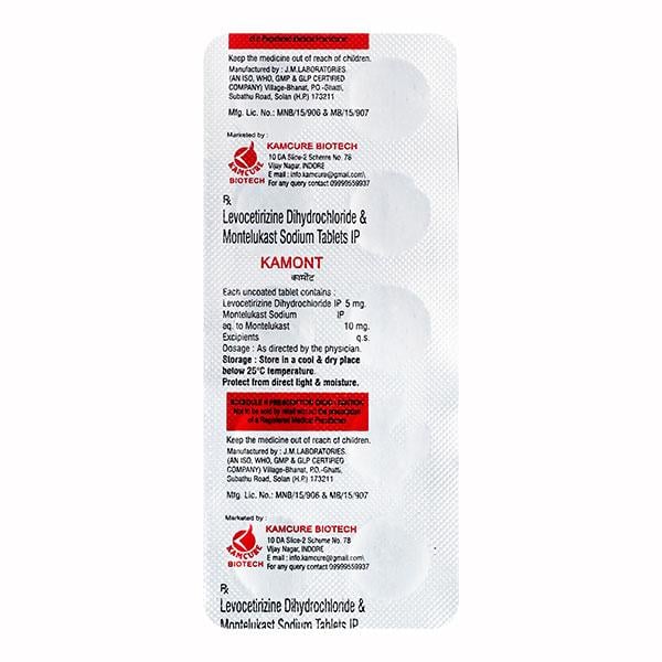 KAMONT Tablet 10's - Allergies-Ant