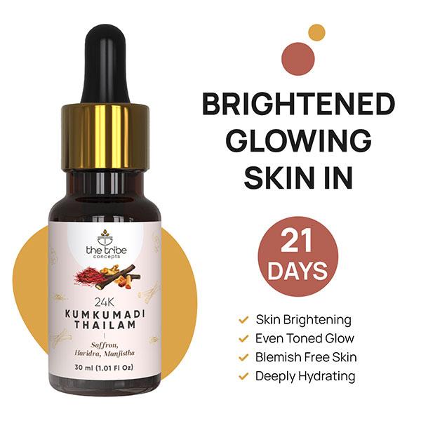 The Tribe Concepts 24 K Kumkumadi Thailam 30 ml - Highlighters & Illuminators