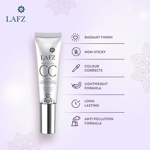 Lafz Warm Porcelain Anti - Pollution CC Cream 100 gm - Foundation