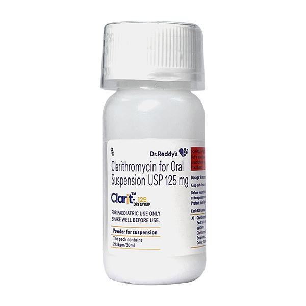CLARIT 125mg Dry Syrup 30ml - Bacterial Infections-Mac