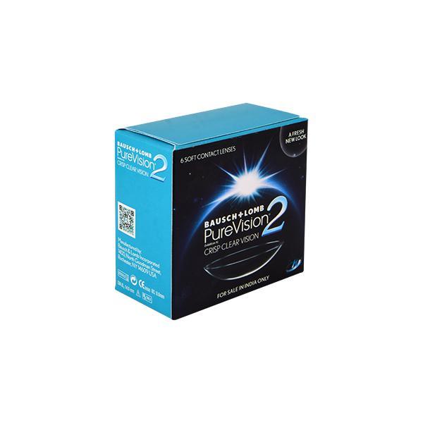 Bausch & Lomb PureVision2 HD Monthly Contact Lens - 6 Lens/Box (-2.0) - Eyecare Lenses
