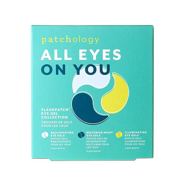 Netmeds | Patchology All Eyes on You Kit - 1-Rejuvenating Eye Gels 2-Restoring Night Eye Gels, 3-Illuminating Eye Gels (2 + 2 + 2 Pair) 1's