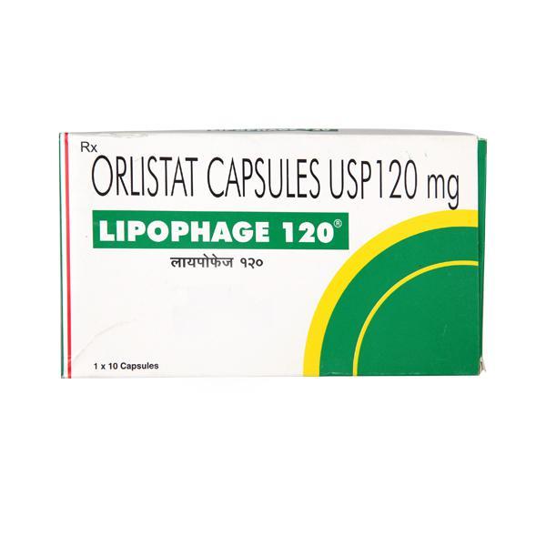 Lipophage 120mg Capsule 10'S - Obesity