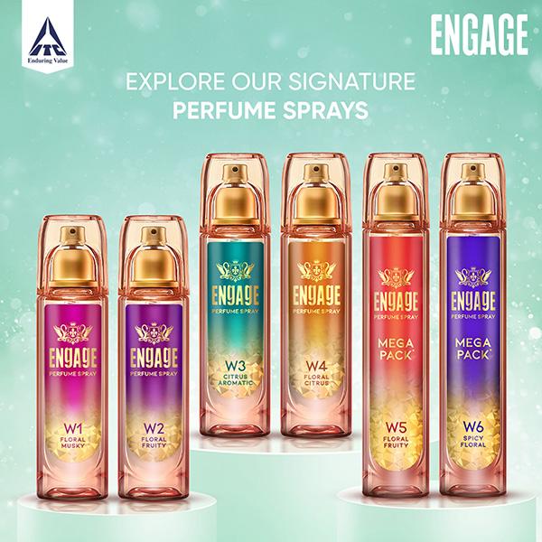Engage Women Perfume Spray W3 Can 120 ml - Women Perfumes (Edt/Edp)