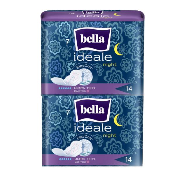 Netmeds | Bella Ideale Stay Drai Night Pads - Ultra Thin 14's