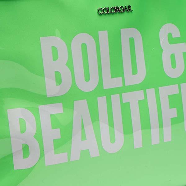 Colorbar The Bold and Beautiful Tote - Neon Green 780 gm - Makeup Pouches
