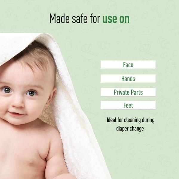 BodyGuard Premium Baby Wet Wipes with Aloe Vera Extract (Pack of 2 x 72's) - Diapers & Wipes