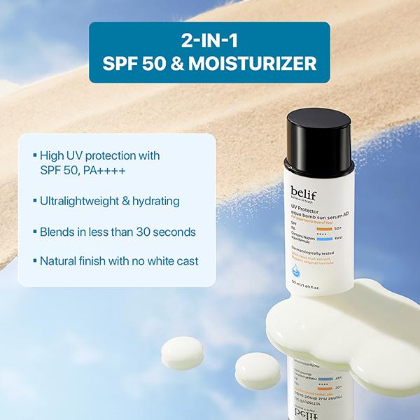 Belif UV Protector Aqua Bomb Sun Serum 50 ml - Body Sunscreen