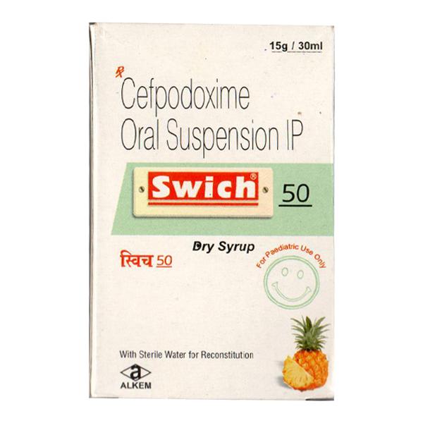 Swich 50 Pineapple Flavour Dry Syrup 30ml - Bacterial Infections-Cep