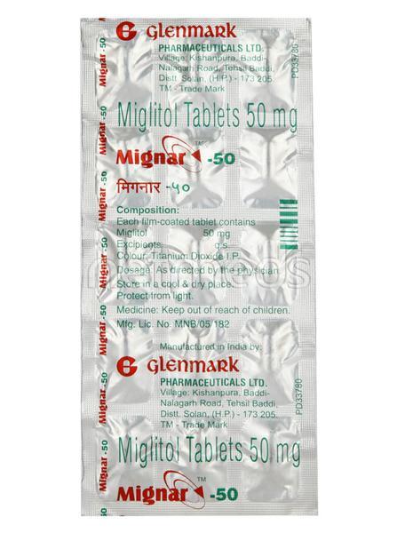 Mignar 50mg Tablet 15'S - Diabetes-Ant