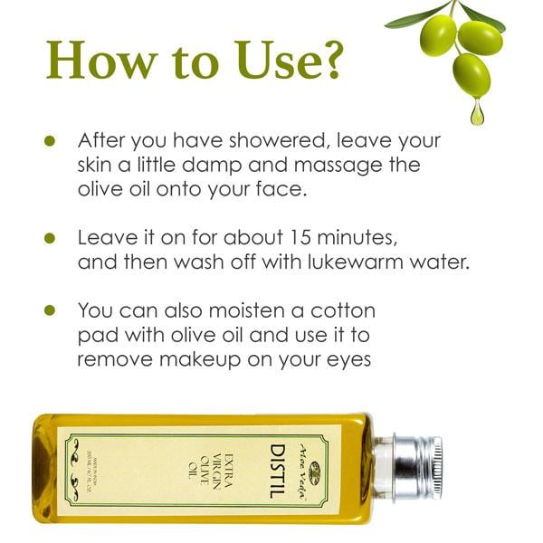 Aloe Veda Distil Extra Virgin Olive Oil 200 ml - Massage Oils