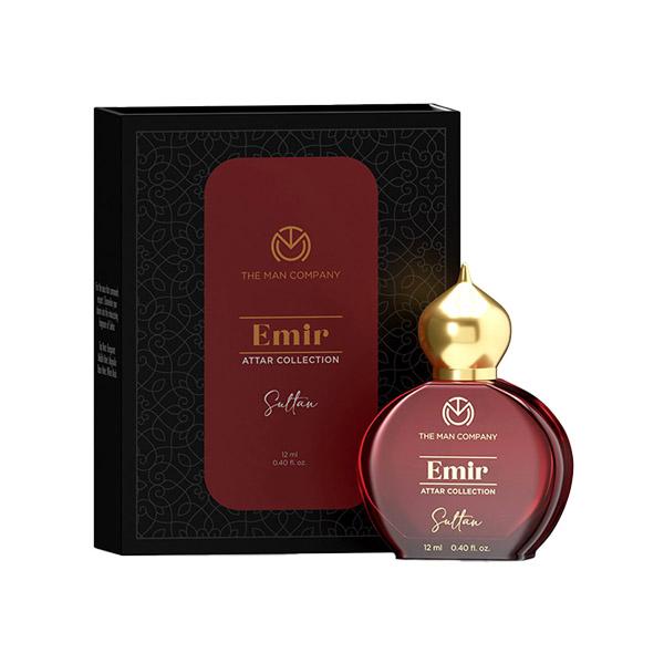 Netmeds | The Man Company 100% Alcohol-Free Attar Perfume for Men Sultan Emir Collection 12 ml