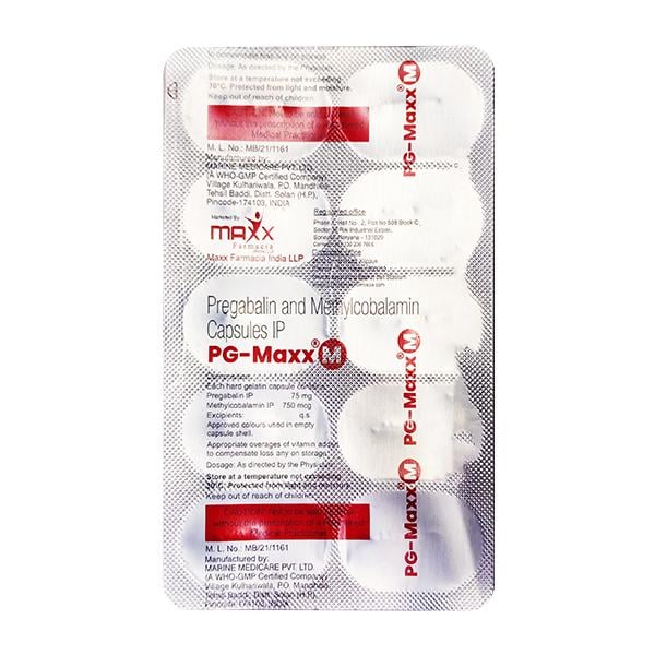 PG MAXX M Capsule 10's - Neuropathic Pain-Dru