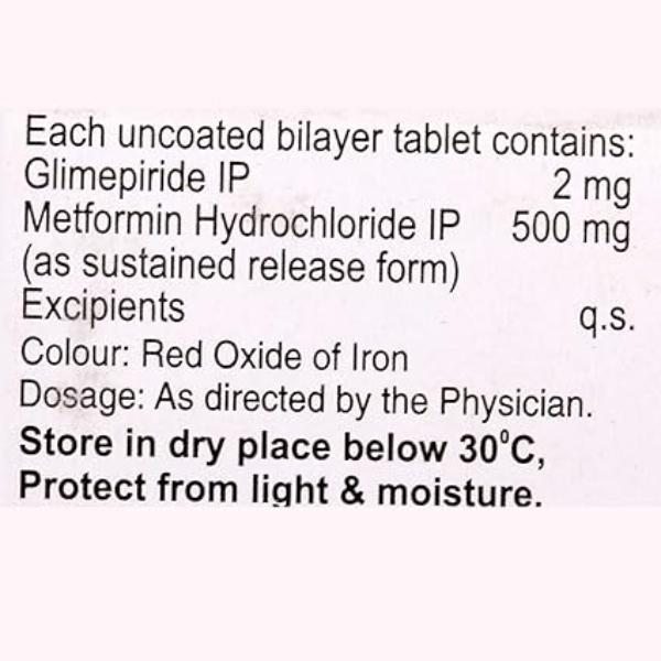 GMT SR 2mg Tablet 10'S - Diabetes-Ant