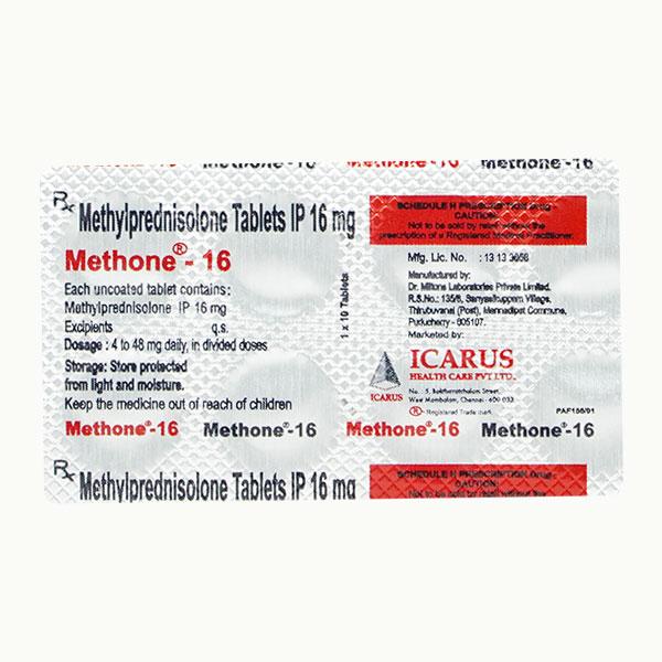 Methone 16mg Tablet 10'S - Hormonal Therapy-Cor