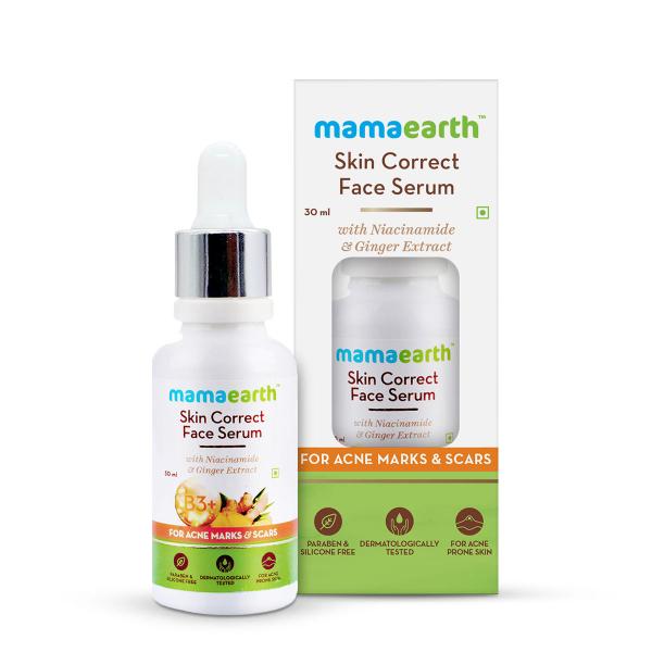 Mamaearth Skin Correct Face Serum - Niacinamide & Ginger Extract 30 ml (N) - Face Serum