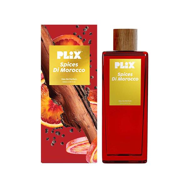 Netmeds | PLIX Spices Di Morocco Perfume for Everyday Use - Long Lasting & Premium Parfum, Fresh Fragrance, Grapefruit, Pepper & Cedar, Fruity & Woody Perfume for all Occasions 100 ml