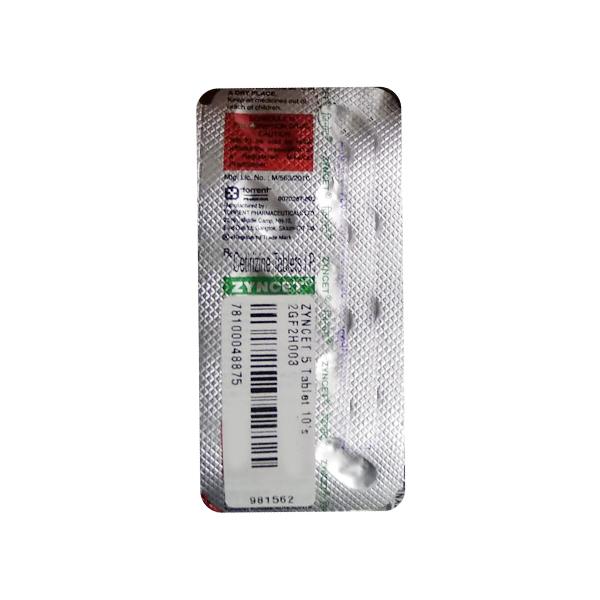 ZYNCET 5 Tablet 10's