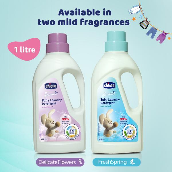 Chicco Sensitive 0M + Baby Laundry Detergent Fresh Spring 1000 ml - Baby Detergents