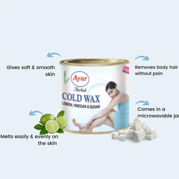 Ayur Herbals Cold Wax 600 g - Personal Care (Ayush)