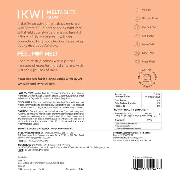 IKWI Meltables Glow With Vitamin C 1's - Vitamin C
