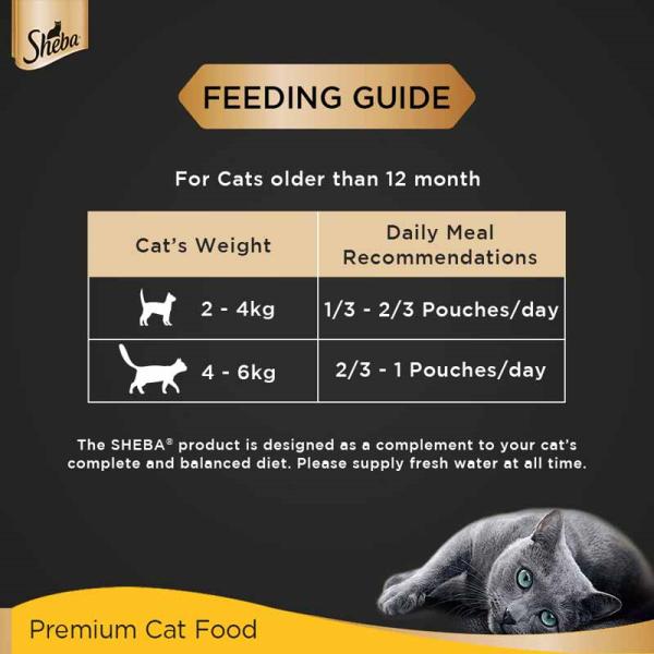 Sheba Fine Food for Cats - Tuna Pumpkin & Carrot in Gravy (Pack of 70 gm x 24) 1's - Petfood