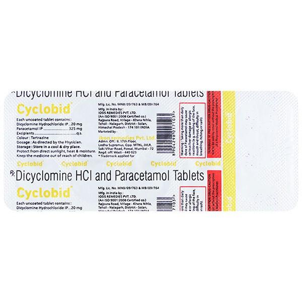 CYCLOBID Tablet 10's - Muscle Spasm-Ant