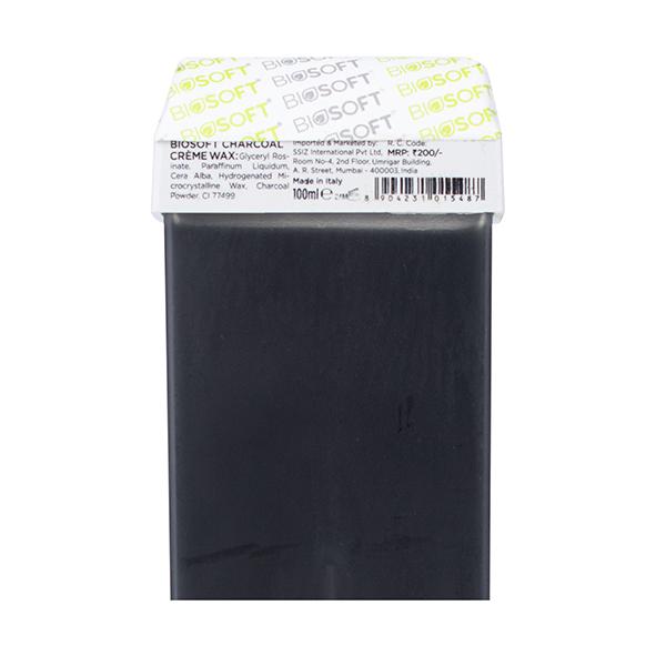 Biosoft Charcoal Cream Wax Refill Roll On Wax 100 ml - Shaving & Hair Removal