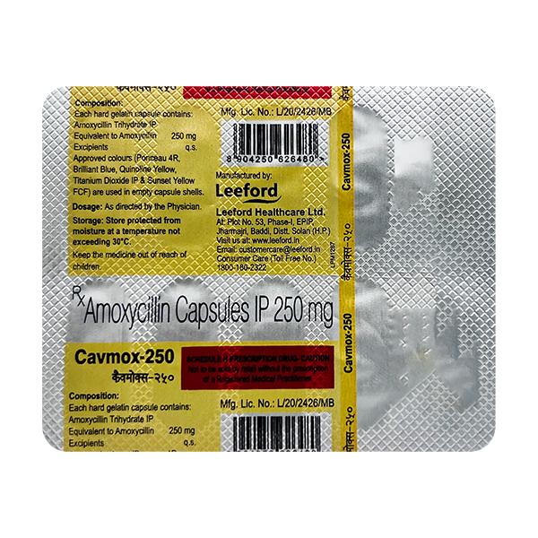 CAVMOX 250 Capsule 10's - Bacterial Infections-Pen