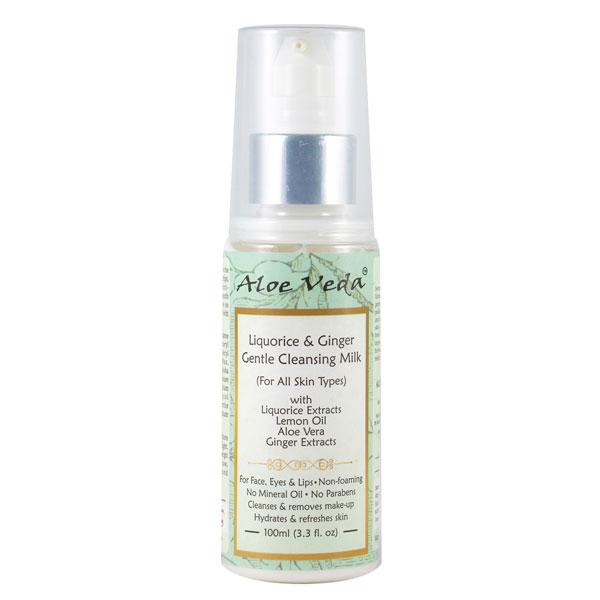 Netmeds | Aloe Veda Gentle Cleansing Milk - Liquorice & Ginger 100 ml