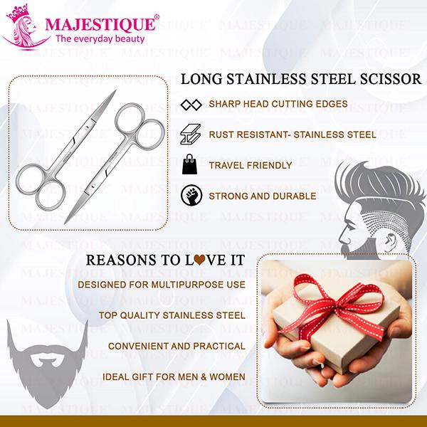 Majestique Stainless Steel Beauty Scissor and Blades 1's - Others