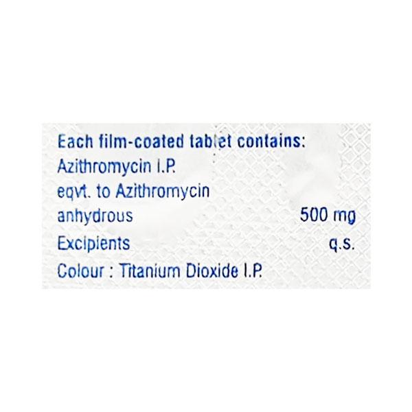 Zithrocare 500mg Tablet 5'S - Bacterial Infections-Mac