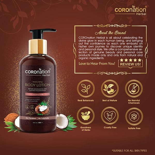 COROnation Herbal Coconut Milk Body Lotion 300 ml - Lotions & Creams