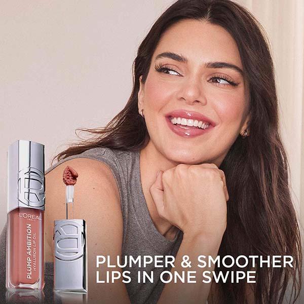 L'Oreal Paris Plump Ambition Hyaluron Lip Oil- 380 Rouge In Love- Plumping Lip Oil 5 ml - Liquid Lipsticks