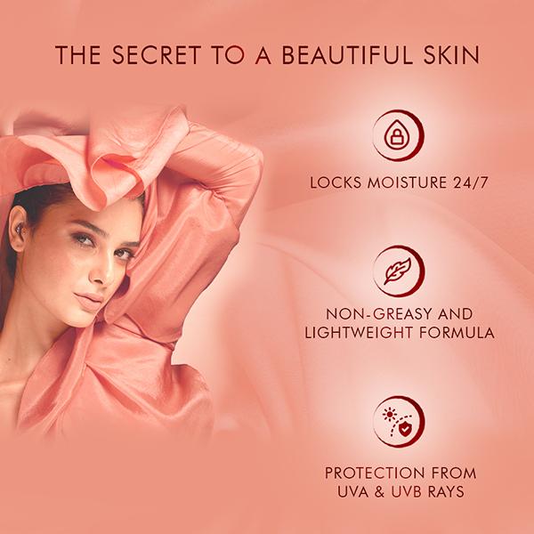 Lakme Peach Ceramide Moisturizer with SPF 24 For Dry Skin, Normal Skin & Sensitive Skin 200 ml - Face Moisturizers