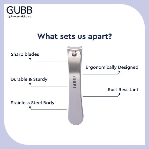 GUBB Nail Clipper, Curved 70 gm - Nail Care
