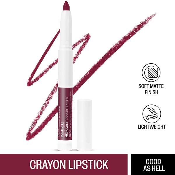 Netmeds | INSIGHT COSMETICS MEGA LAST CRAYON LIPSTICK-GOOD AS HELL (09) 1's