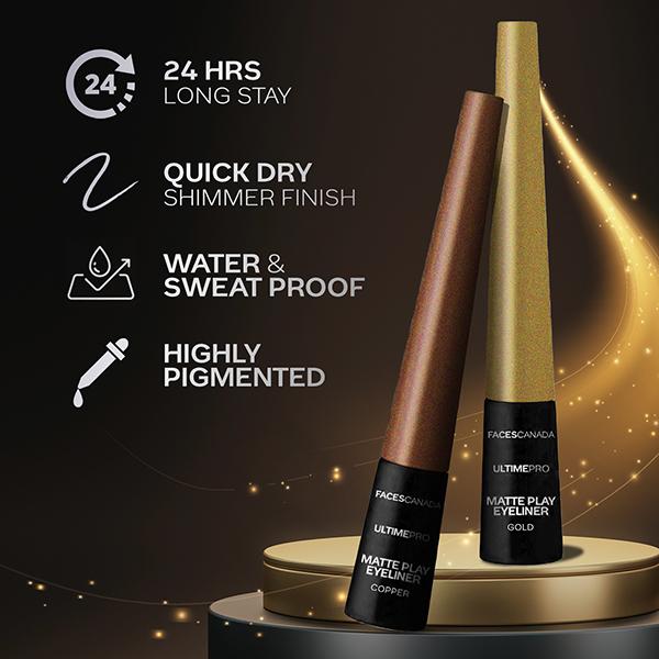 Faces Canada Ultime Pro Matte Play Eyeliner - Copper 2.5 ml - Eyeliners