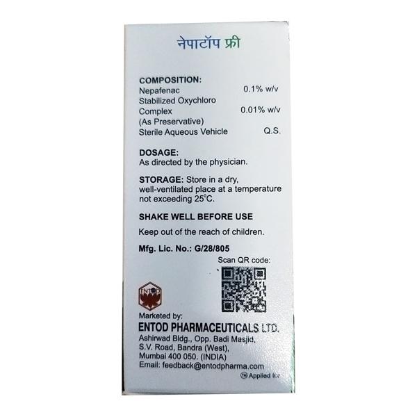 NEPATOP FREE Eye Drops 5ml - Dry Eye-ODA
