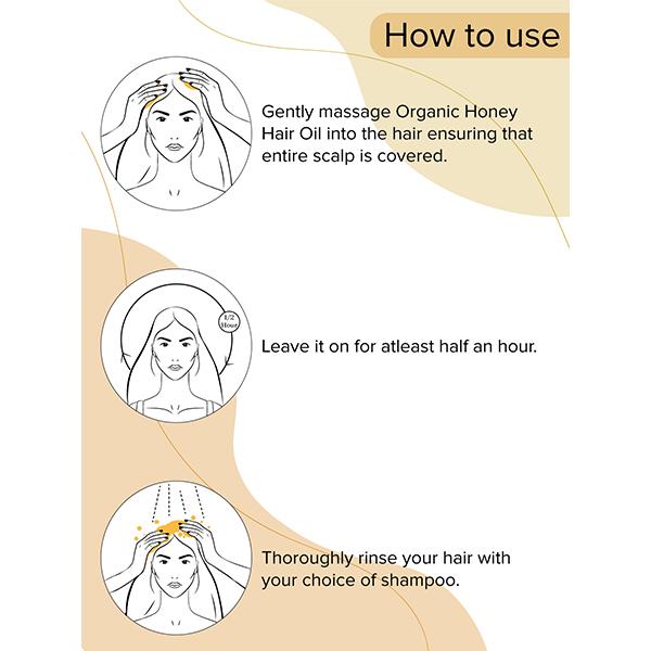 DROMEN & CO Organic Honey Hair Oil 50 gm - Hair Oils